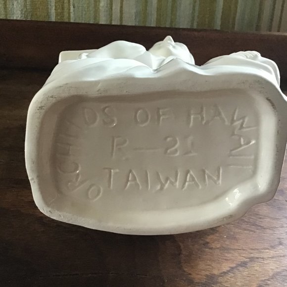 VTG Orchids of Hawaii Tiki Samurai Mug  Ceramic Tiki Glass - Picture 8 of 9